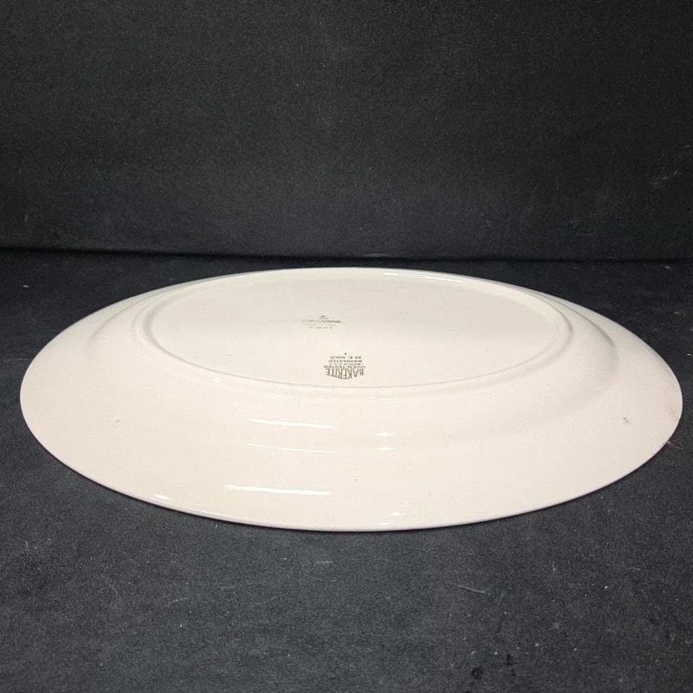 Harker Bakerite Modern Tulip Oval Platter, Homer Laughlin Serving Plate, Vintage